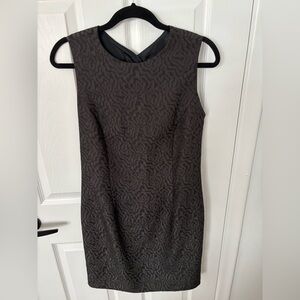 French Connection Black Textured Mini Dress